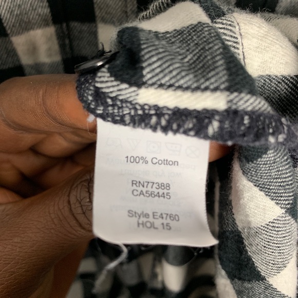 Madewell Buffalo Check Button Down Top Sz XXS B-5 - Picture 3 of 6
